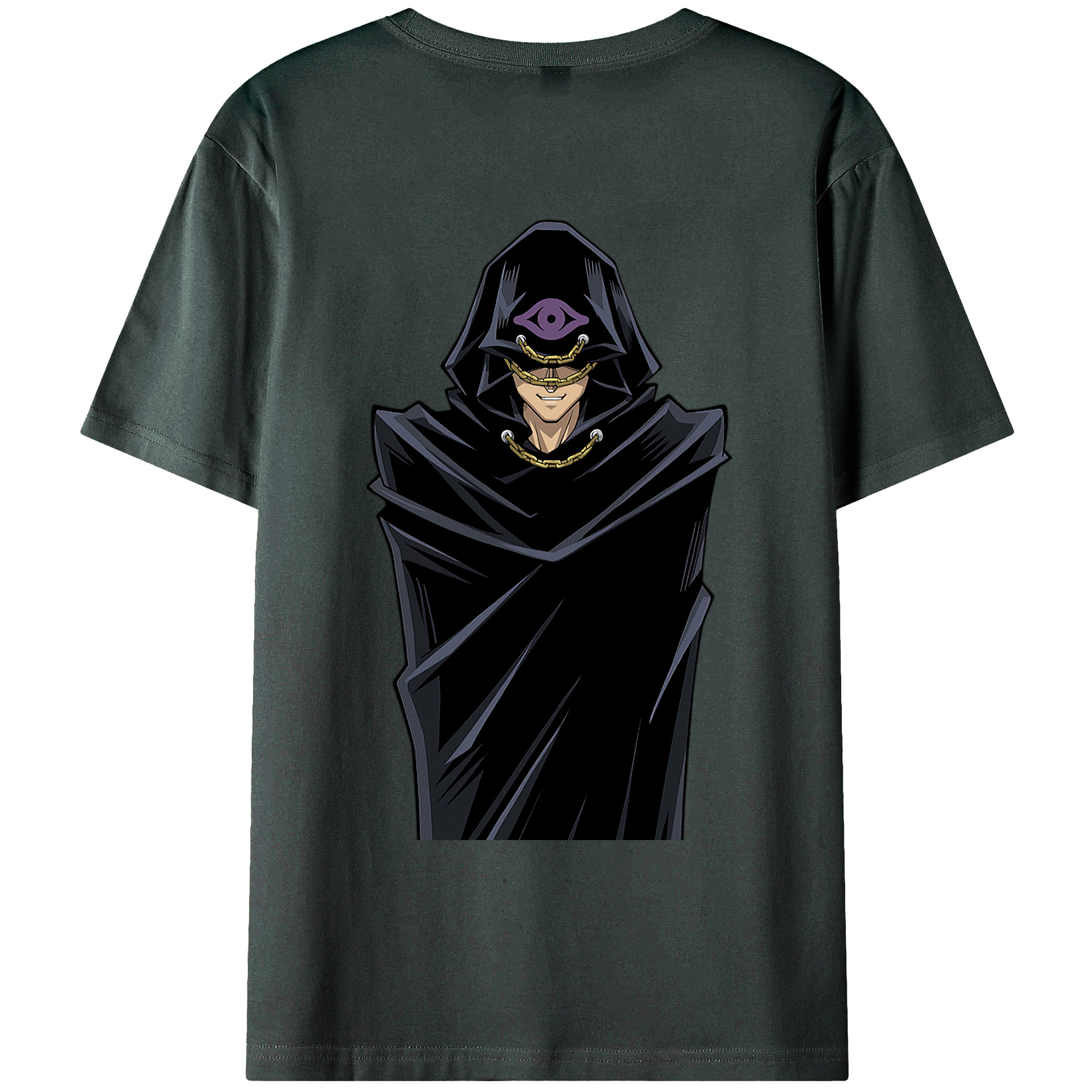 （画像用） 遊☆戯☆王 Yu-Gi-Oh! 綿100％ メンズ半袖Tシャツ（バックプリント） 通気性